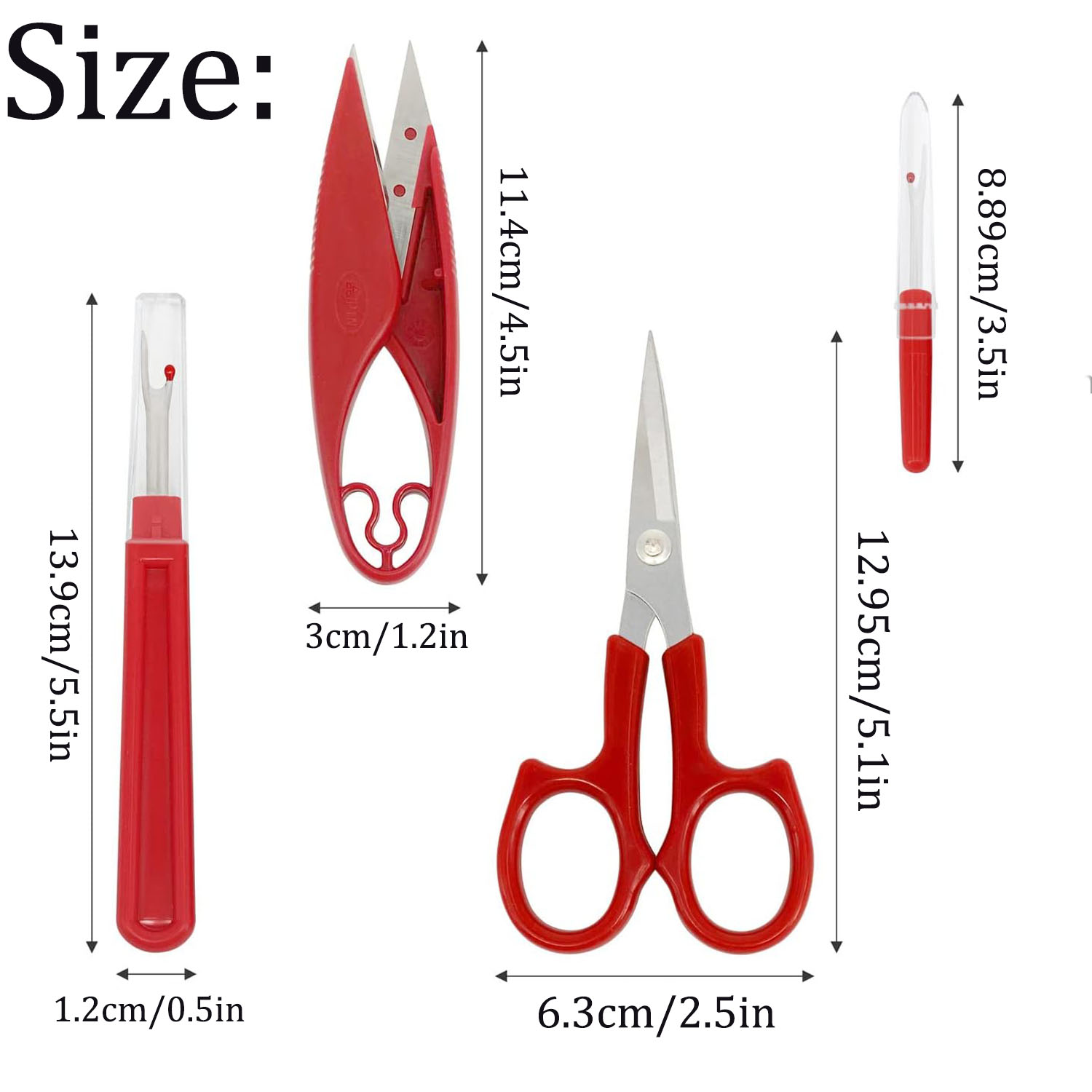 1/2/6Pcs Sewing Seam Ripper Ki - Sewing Gauge Ruler ulasan dan harga