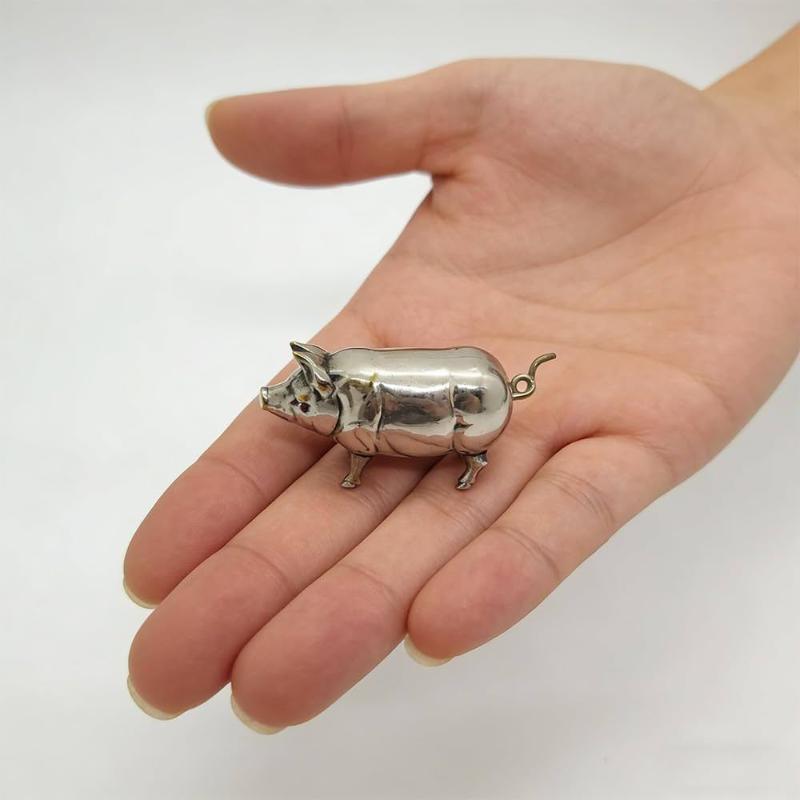 (Ce14)Antique Pig Mini Tape Me - Sewing Gauge Ruler ulasan dan harga