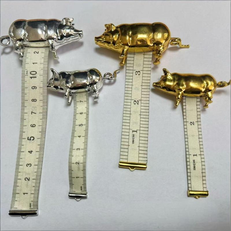 (Ce14)Antique Pig Mini Tape Me - Sewing Gauge Ruler ulasan dan harga