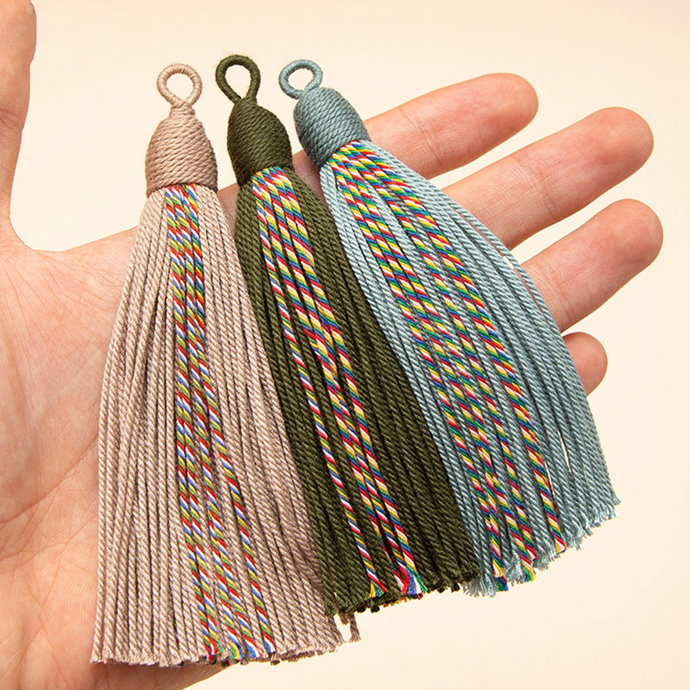 4pcs 11cm Cotton Thread Tassel - Sewing Thread In Textile ulasan dan harga