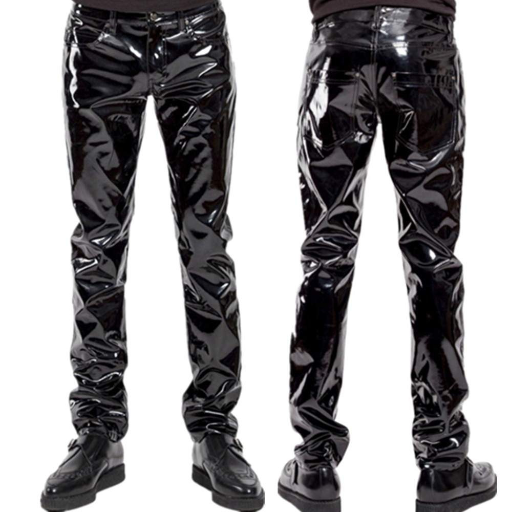 Shiny PVC Latex Trousers Men M - Sewing Latex ulasan dan harga