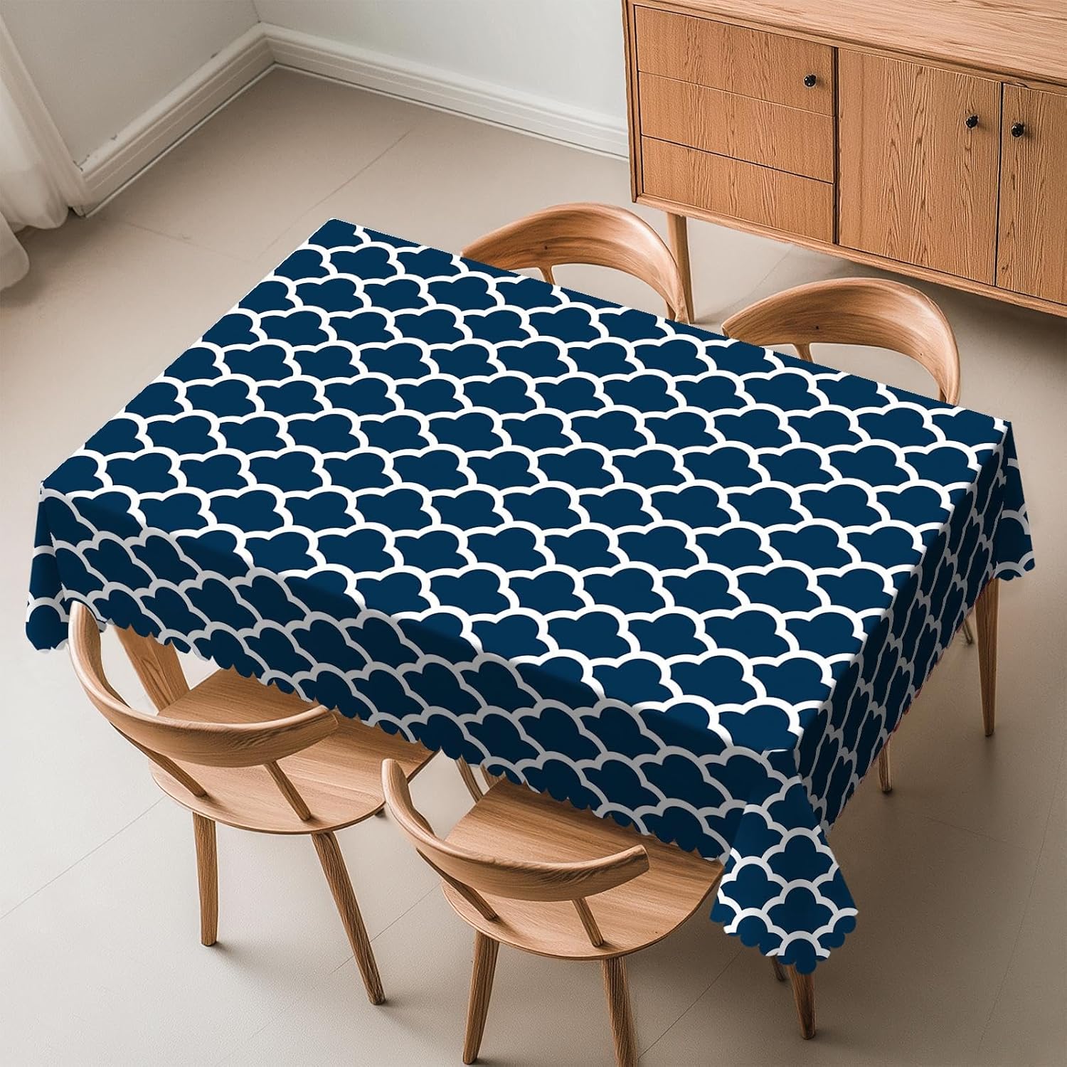 Blue Tablecloth Navy Cloud Sea - Century Textile & Sewing Supply Avenue C North Saskatoon Sk ulasan dan harga