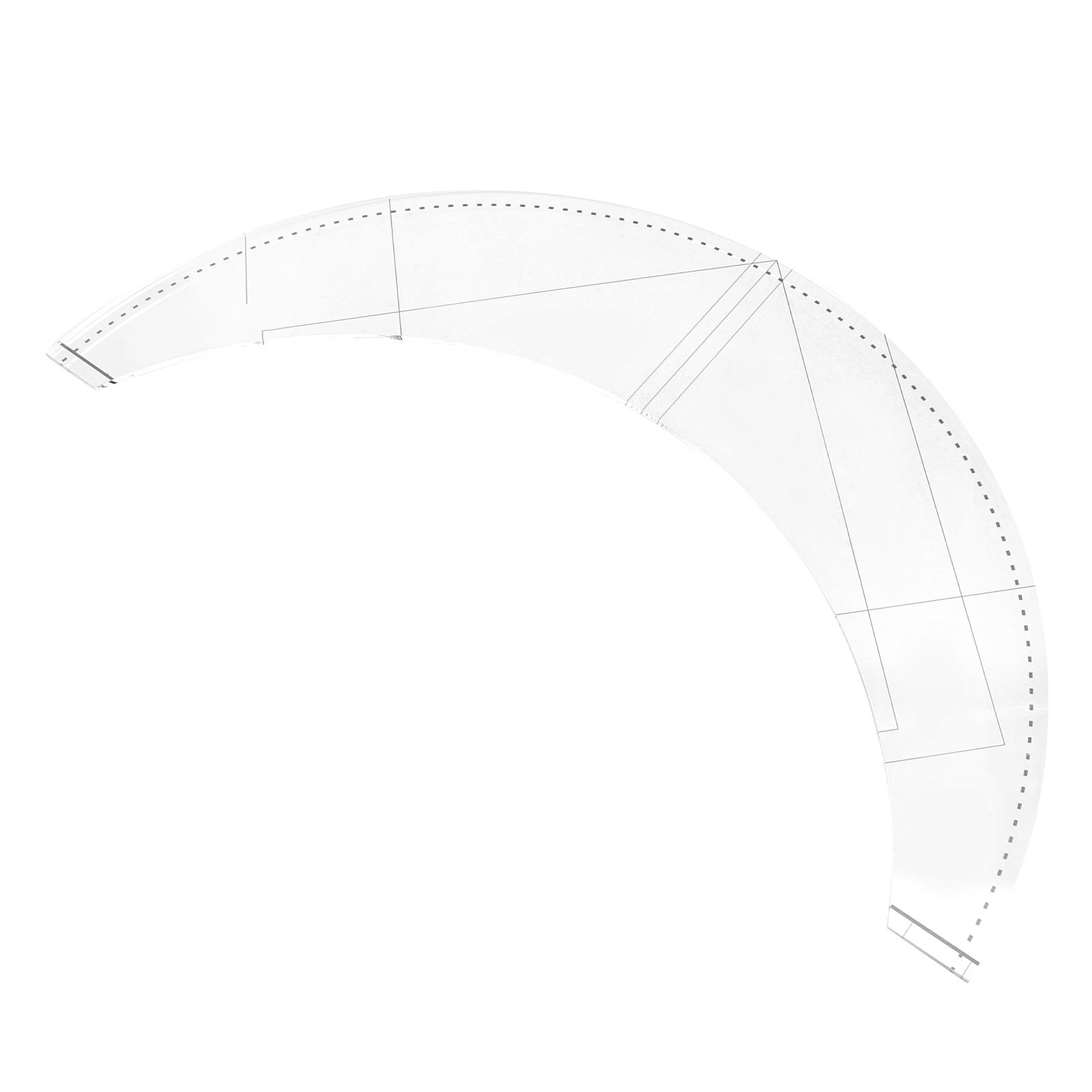 Multifunctional Acrylic Patchw - Sewing Gauge Ruler ulasan dan harga