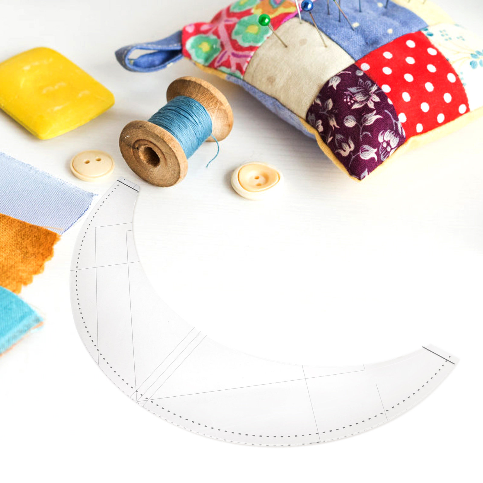 Multifunctional Acrylic Patchw - Sewing Gauge Ruler ulasan dan harga